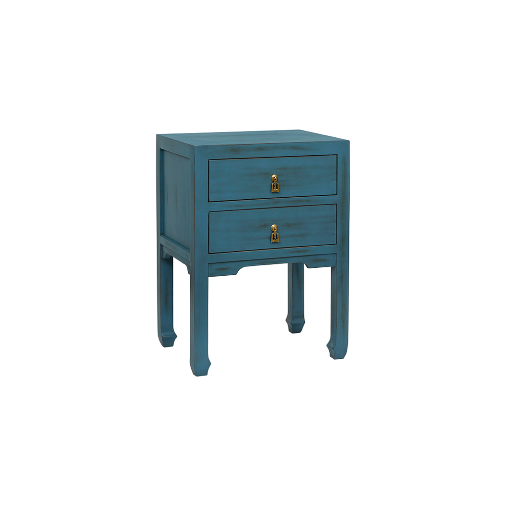 XIAN - Bedside table H65 - Shabby stone blue