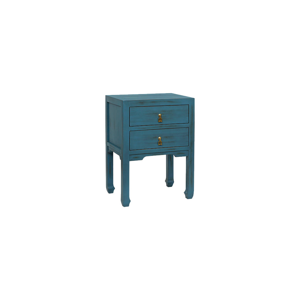 XIAN - Bedside table H65 - Shabby stone blue