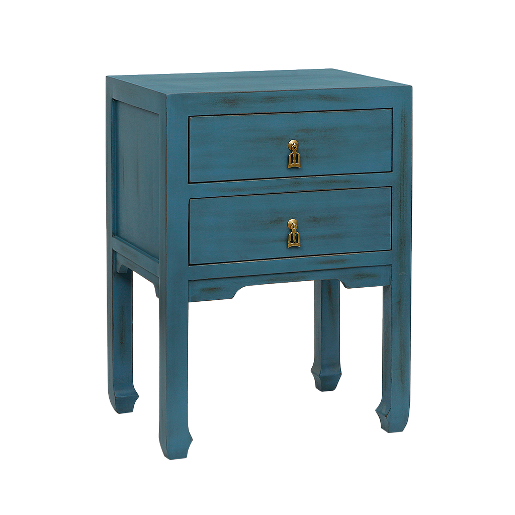 XIAN - Bedside table H65 - Shabby stone blue