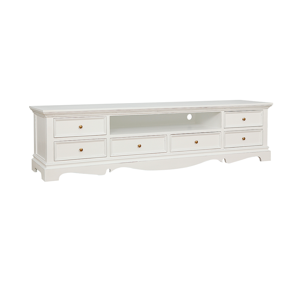HELENA - TV Stand L200 - Brocante white