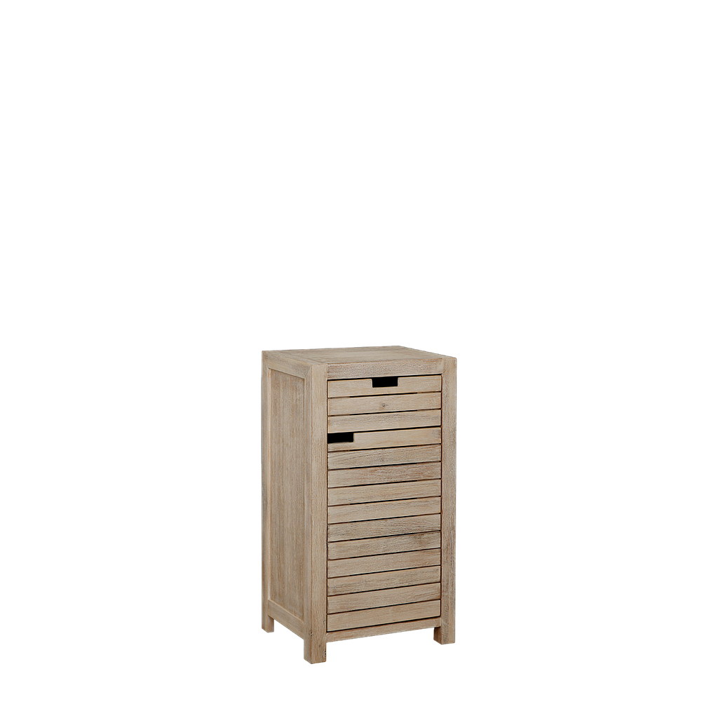 WENDY - Bathroom cabinet L44 x H83 - Whitened acacia