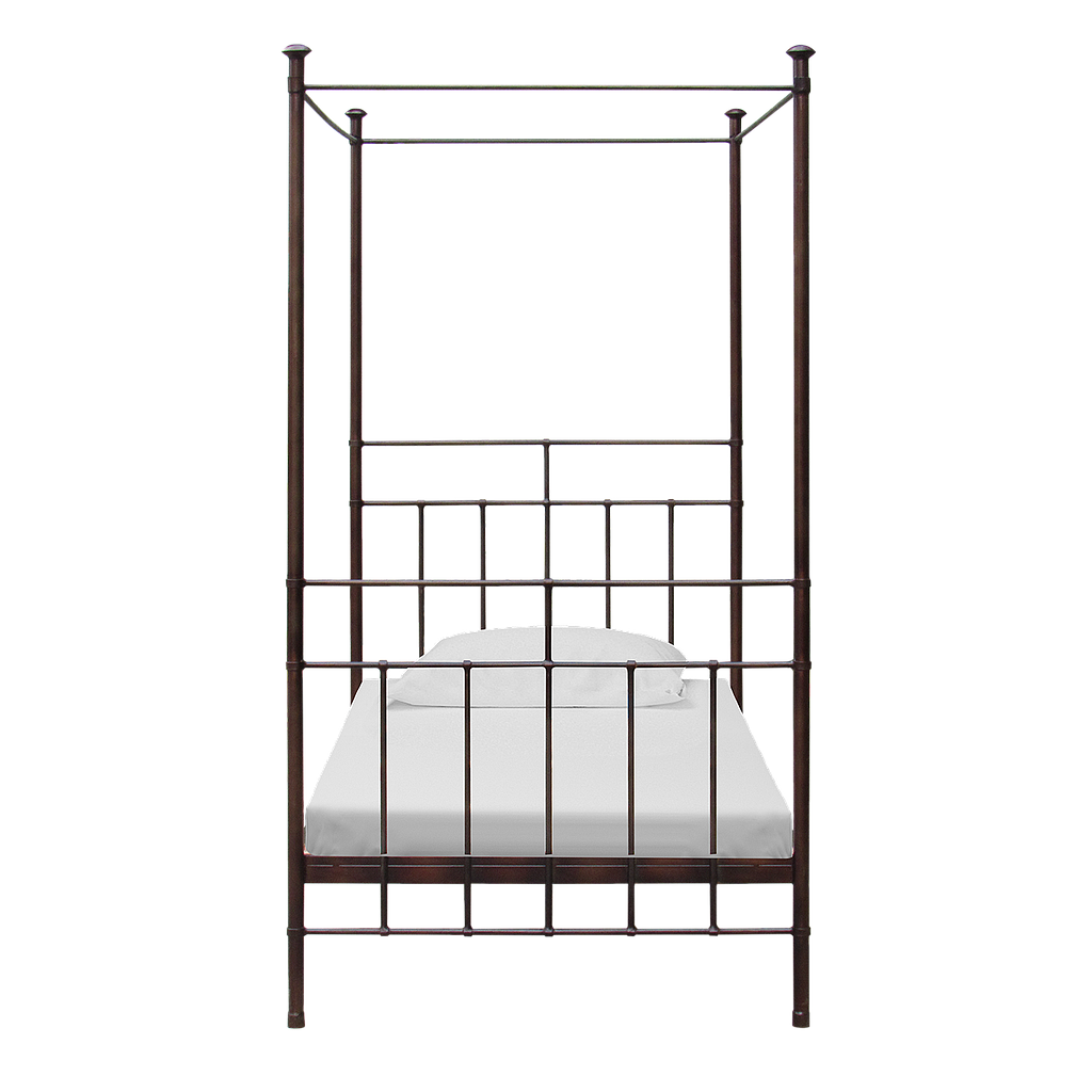 Metal single size bed 100x200 - Burnish