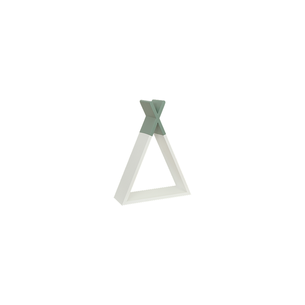 TIPI - Wall shelf H45 - White and Mint