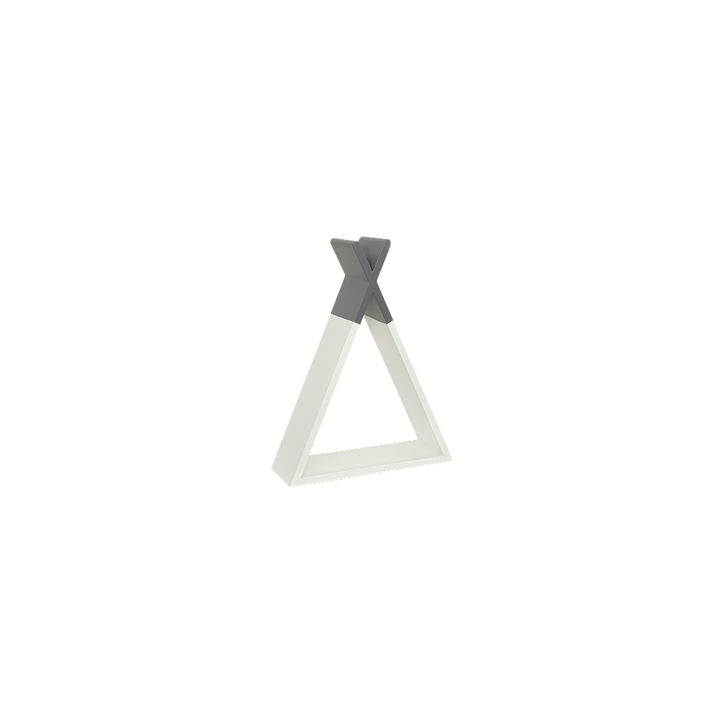 TIPI - Wall shelf H45 - White and Pearl grey