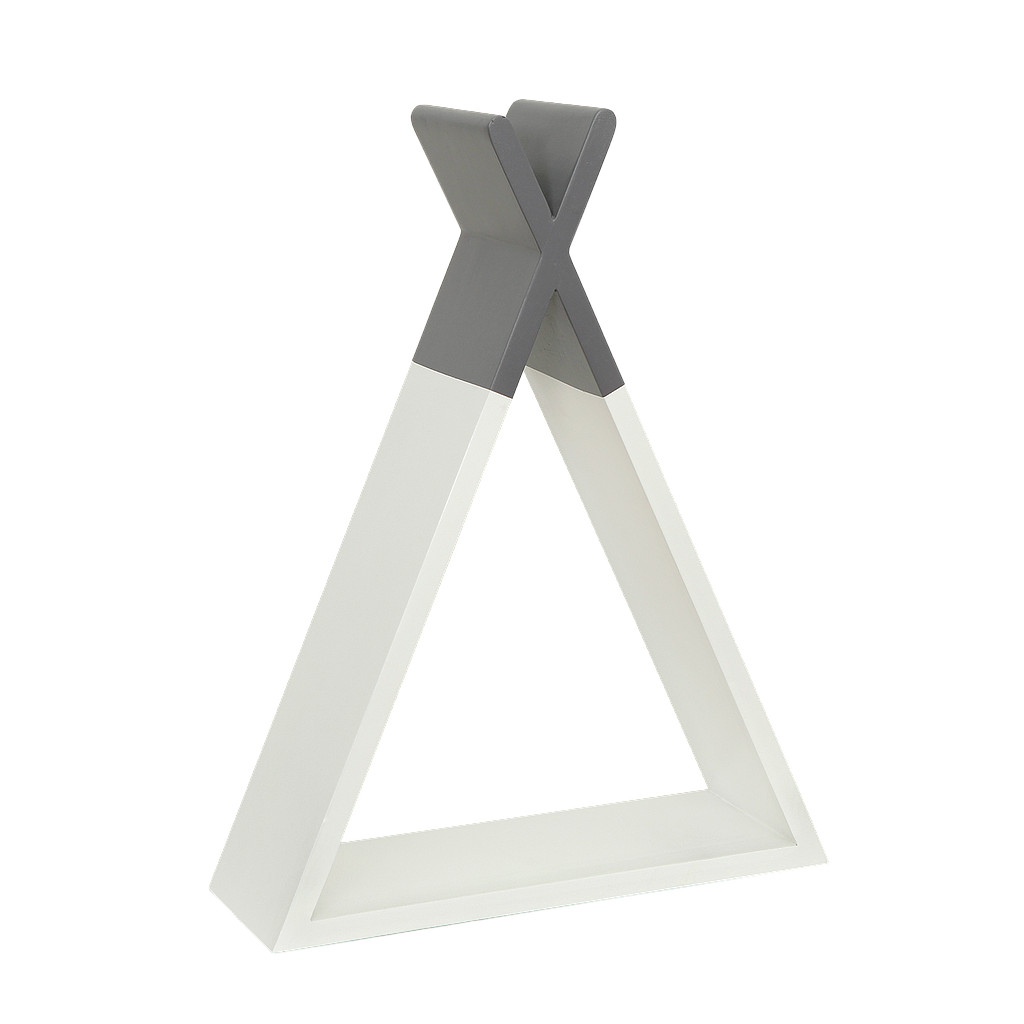 TIPI - Wall shelf H45 - White and Pearl grey