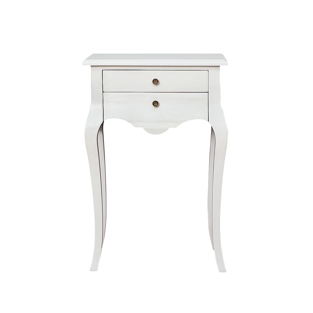 ELODIE - Console table L60 - Brushed white
