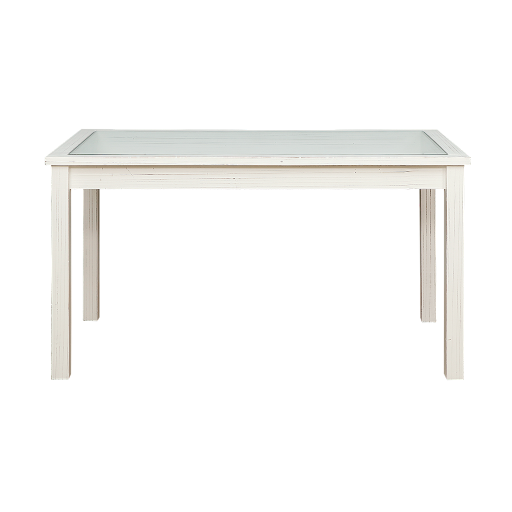 AMBRE - Coffee table L120 x W70 - Patina white