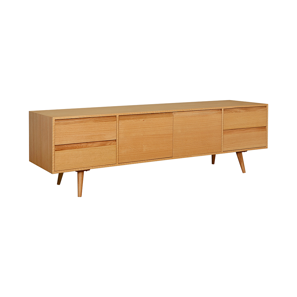 HELSINKI - TV stand L200 - Natural oak