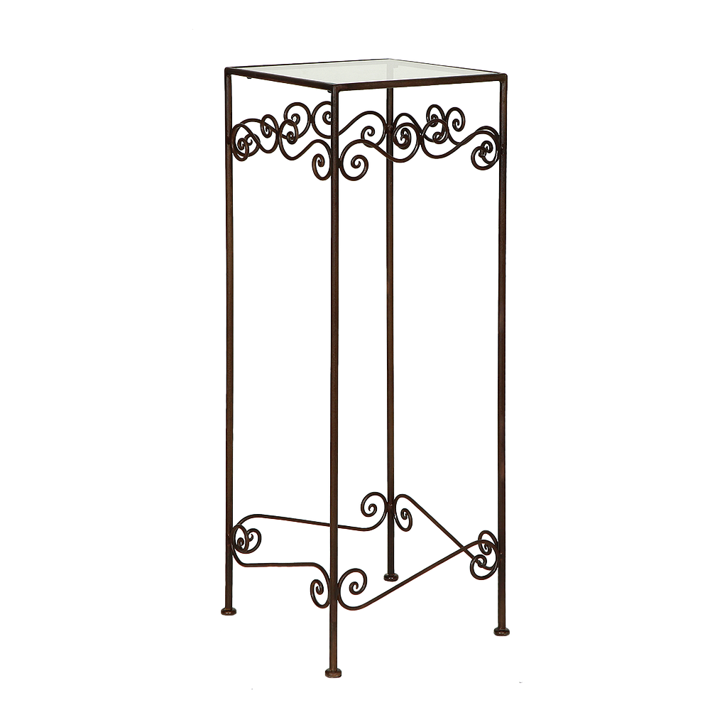 KATRIN - Pedestal end table L32 x H90 - Burnish