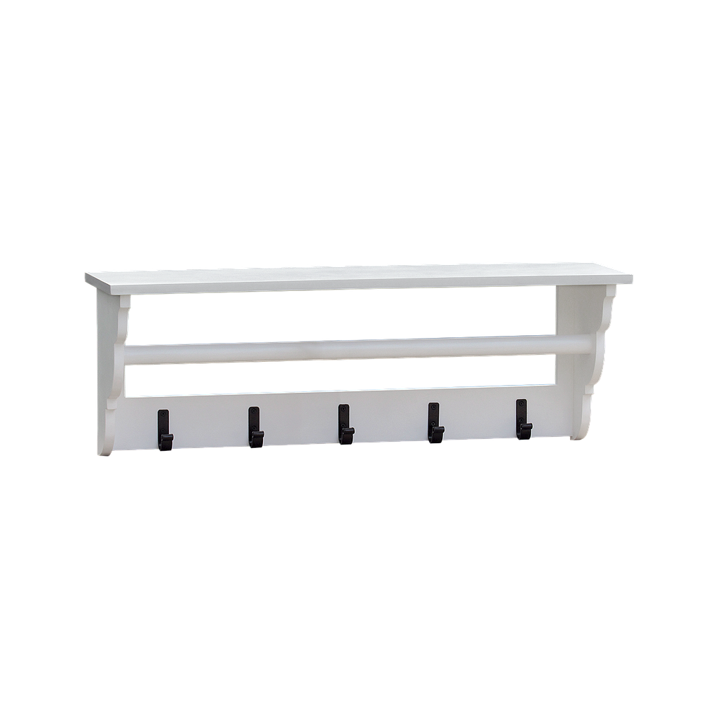 EMELINE - Coat rack L80 - Brushed white