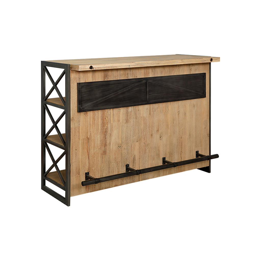 LENNART - Bar counter L140 x H105 - Vintage anthracite and Toffee