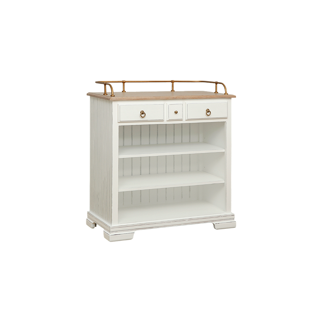 ISOLA - Kitchen unit L84 - Brocante white and Toffee
