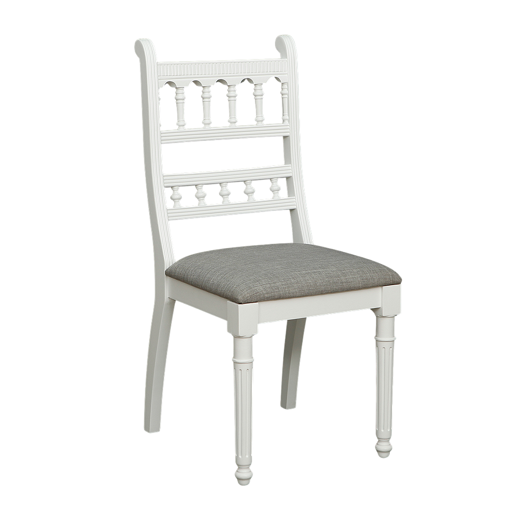 ORCHA - Chair - Brushed white and light grey cover