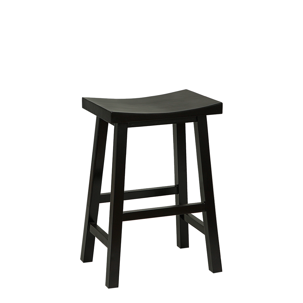 WALDAU - Wooden stool H60 - Black