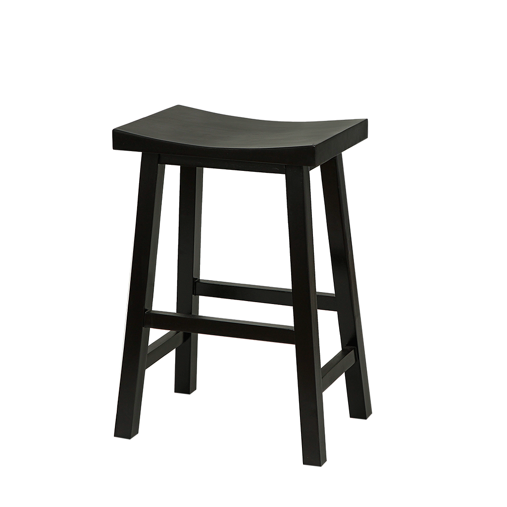 WALDAU - Wooden stool H60 - Black