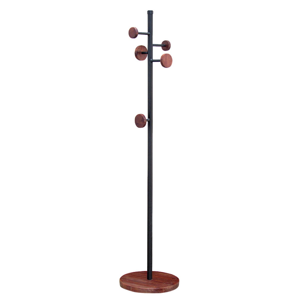 GRANT - Coat stand H180 - Washed antic and Matt black