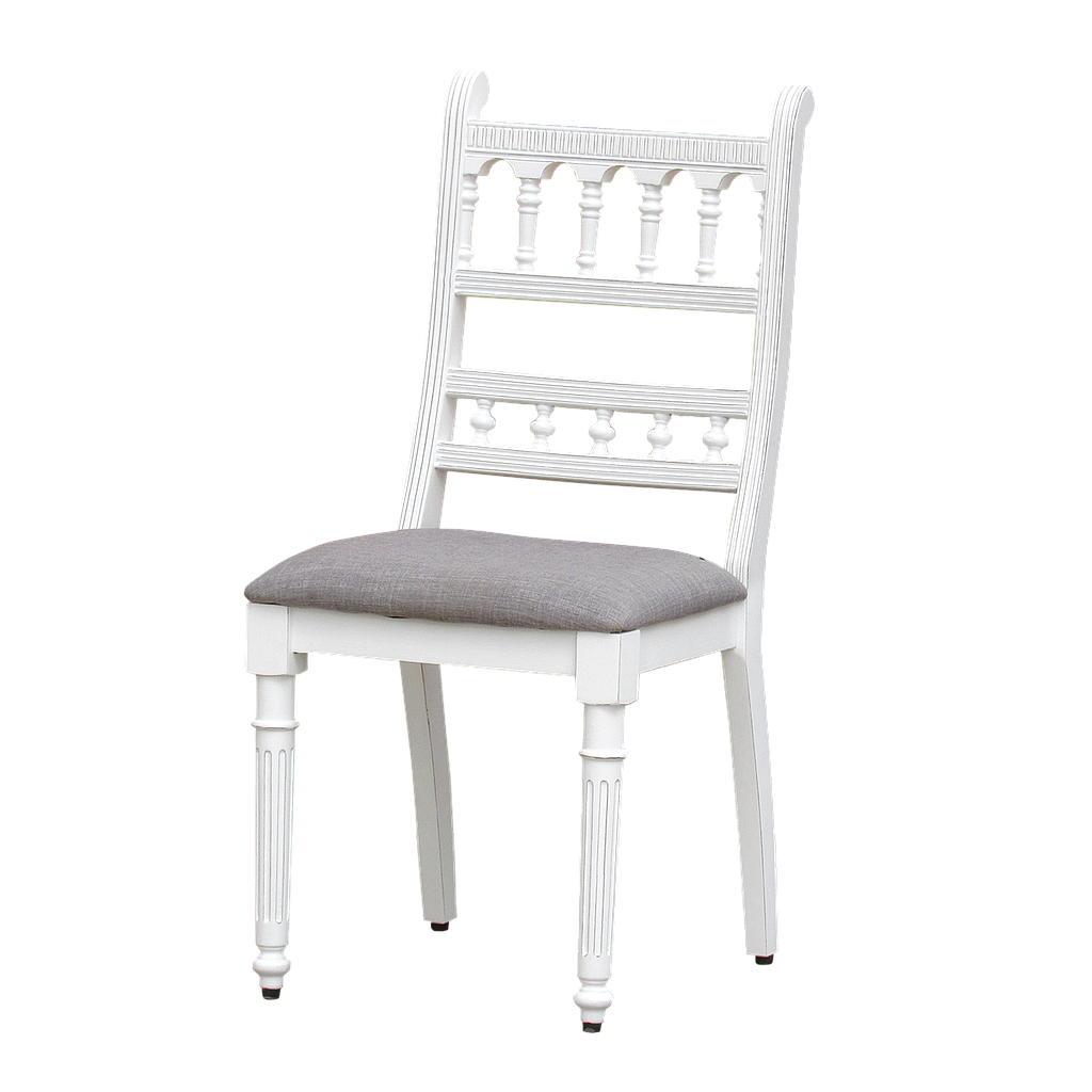 ORCHA - Chair - Brocante white and Light grey cover