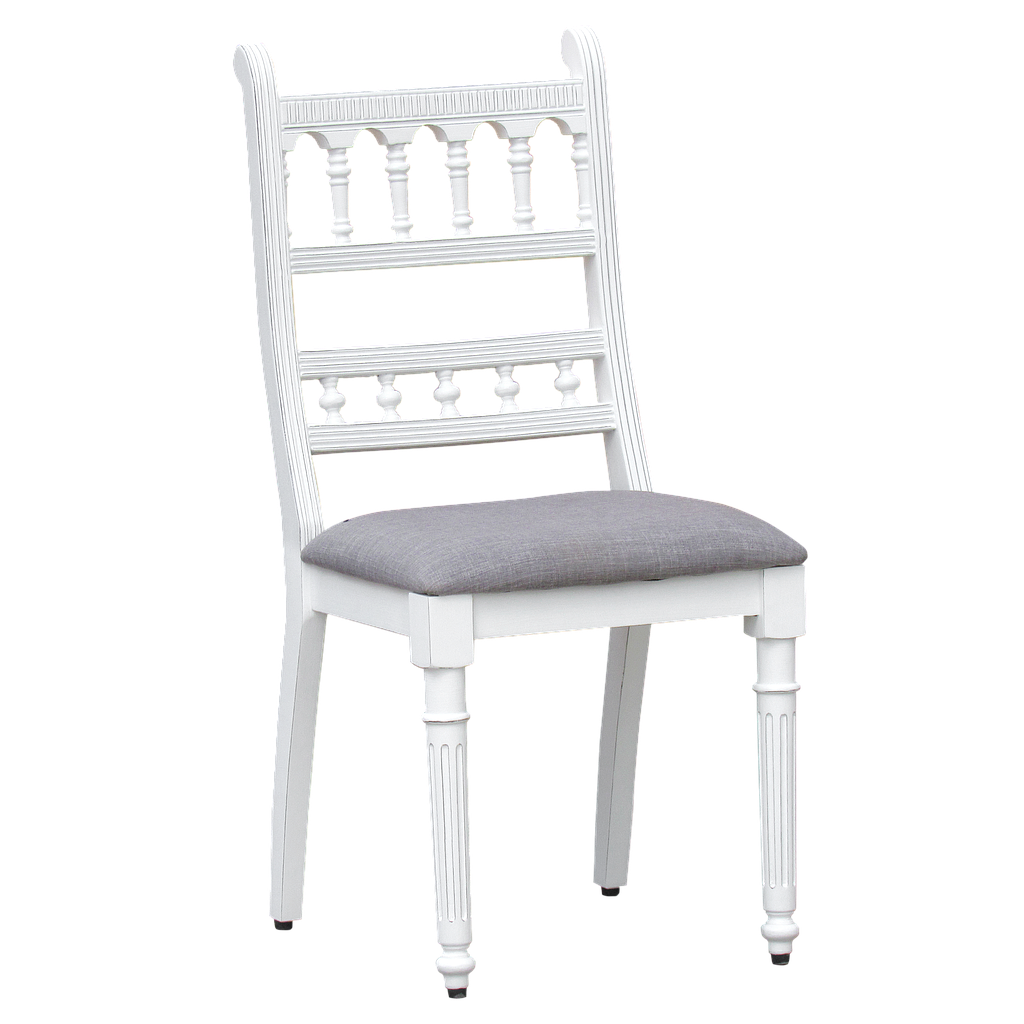 ORCHA - Chair - Brocante white and Light grey cover