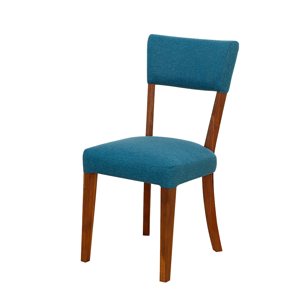 BLOIS - Chair - Washed antic and Light blue cover
