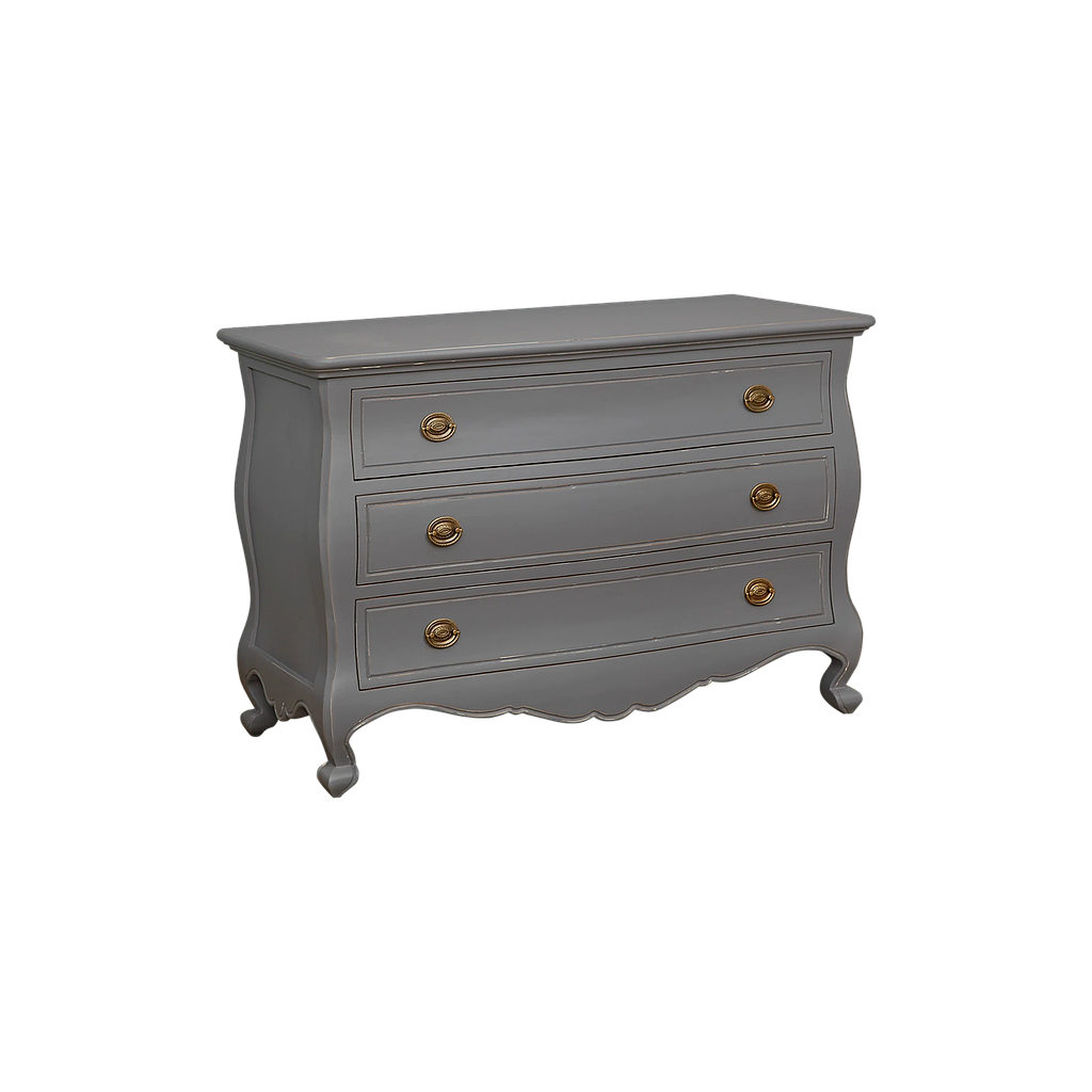 ALEXIA - Chest of drawers L120 x H80 - Brocante pearl grey