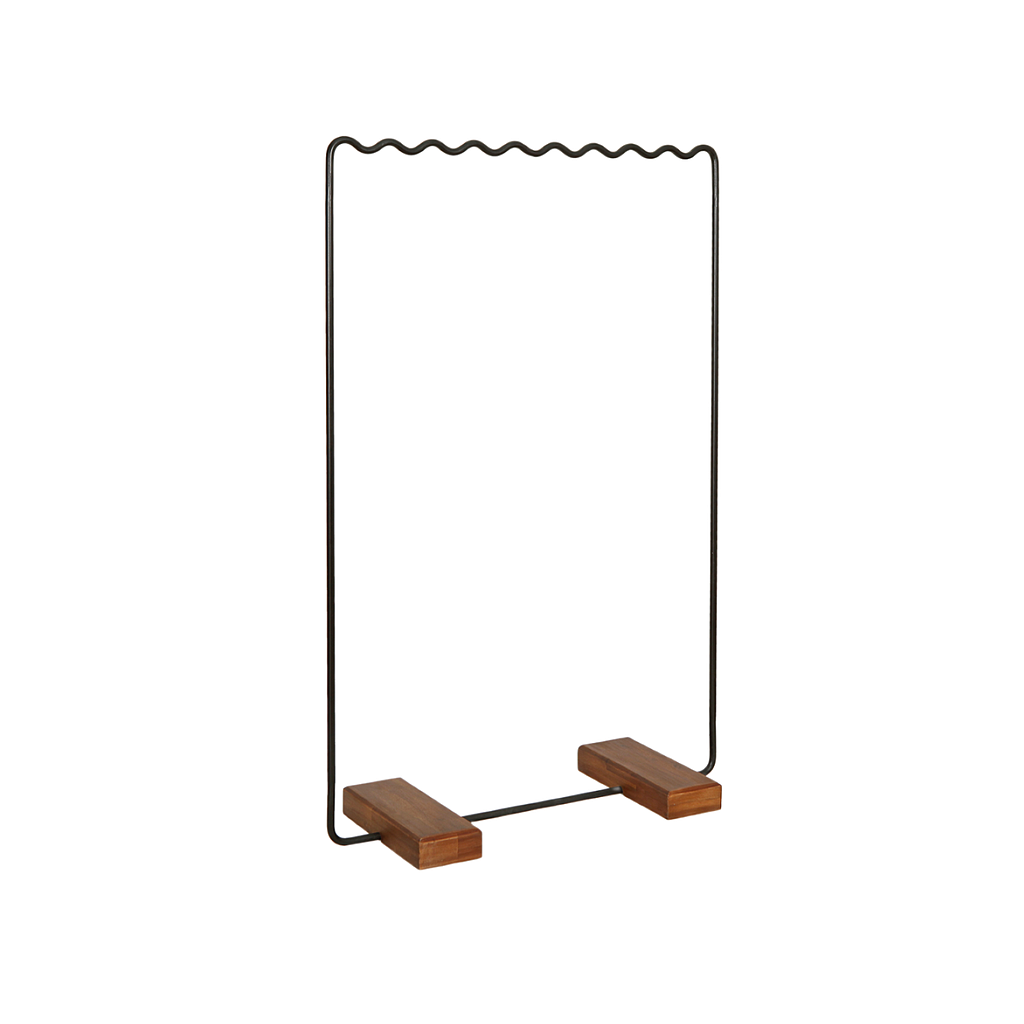 WAVE - Hanging rail L90 x H140 - Matt black and Washed antic