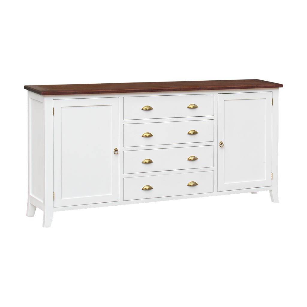 RINO - Sideboard L180 - Brushed white and Washed antic