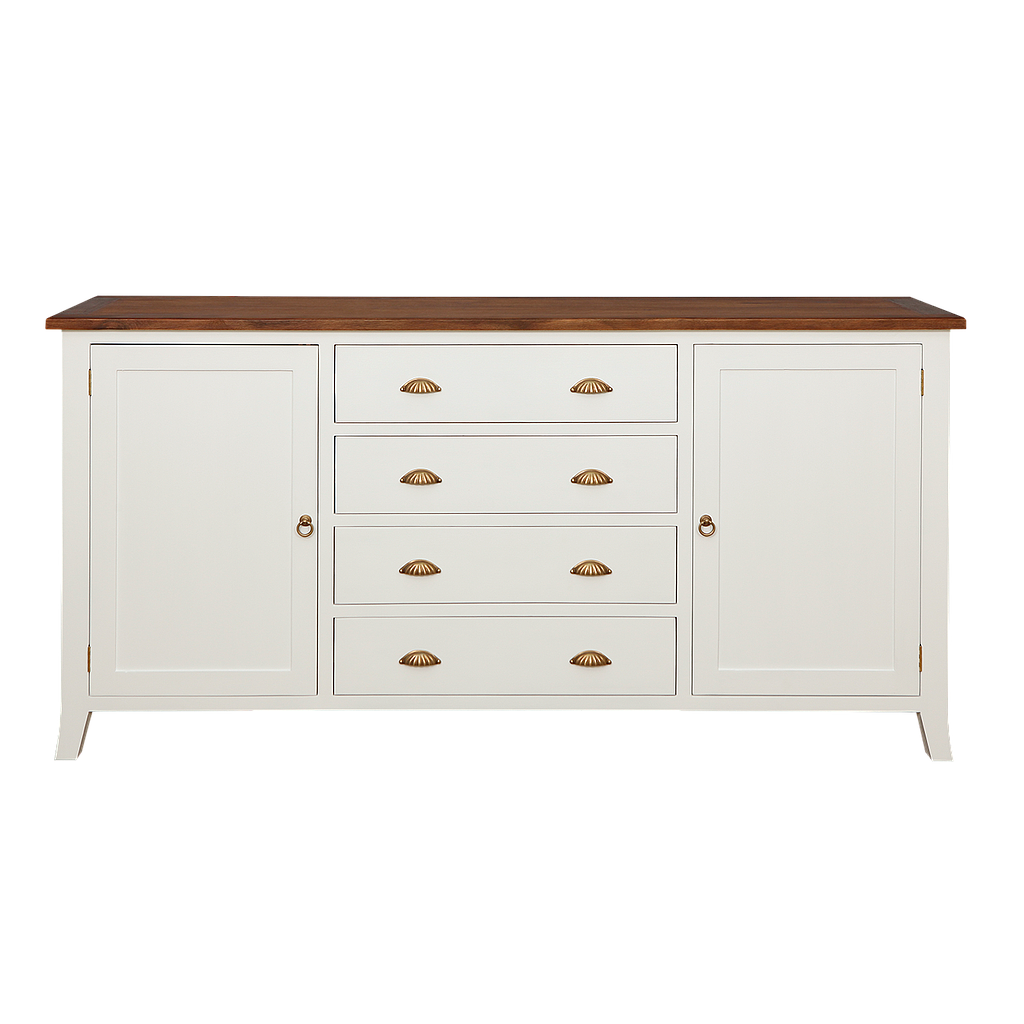 RINO - Sideboard L180 - Brushed white and Washed antic