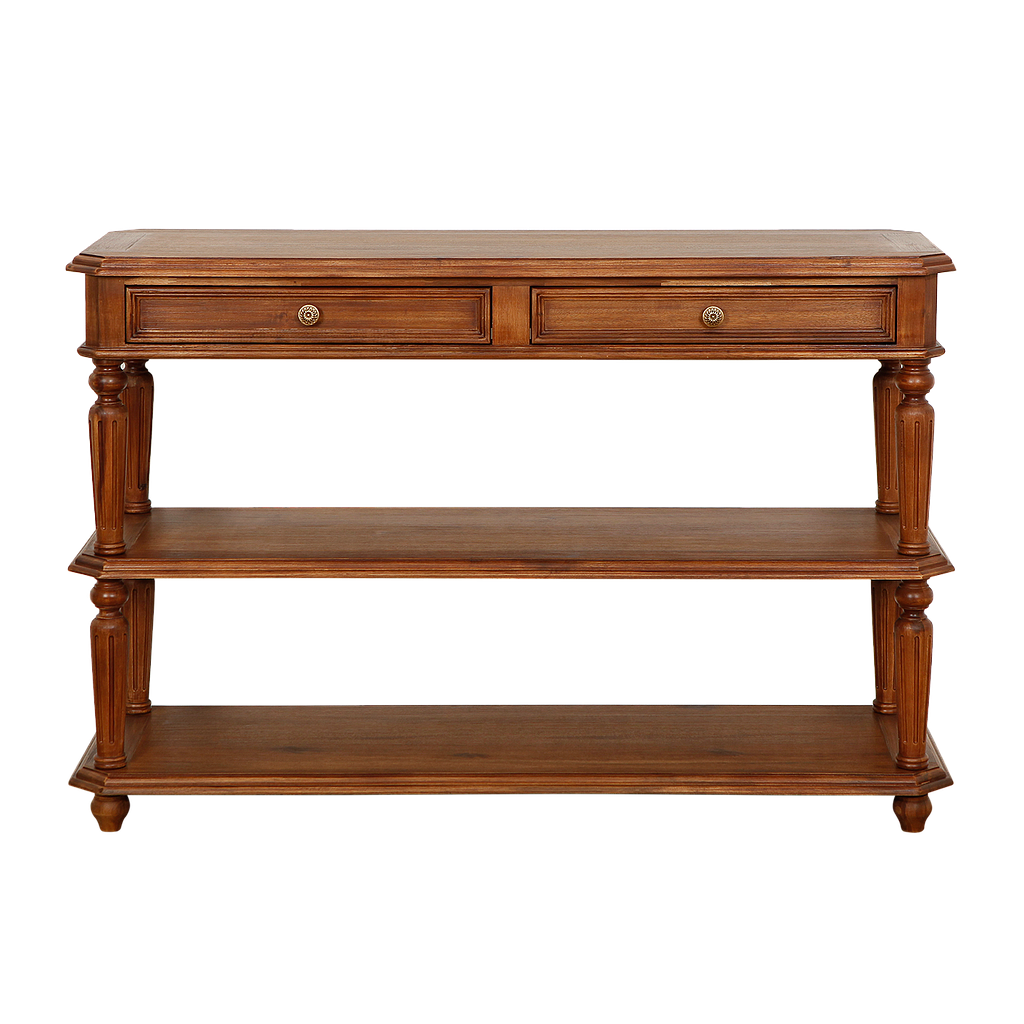ANNE - Console table L120 - Washed antic