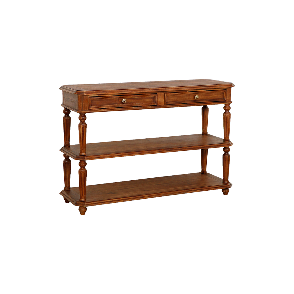 ANNE - Console table L120 - Washed antic