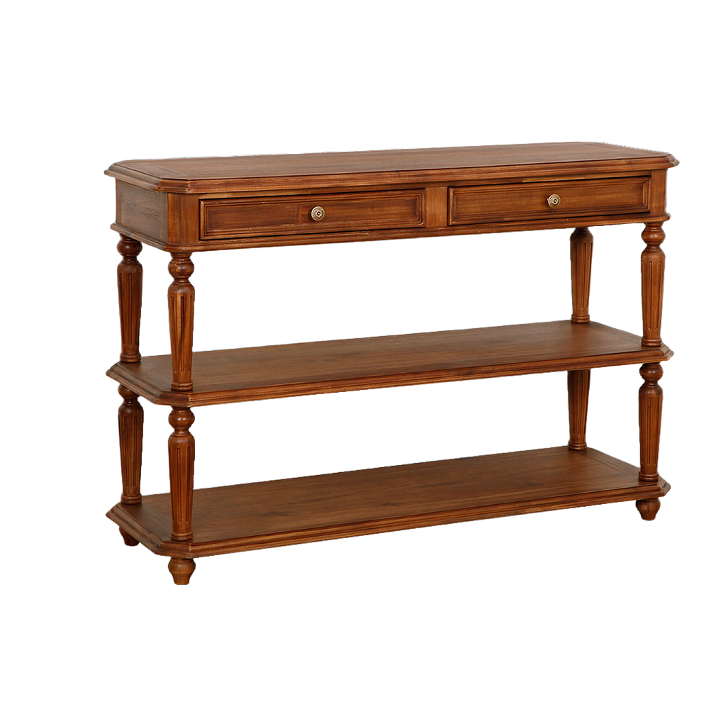 ANNE - Console table L120 - Washed antic