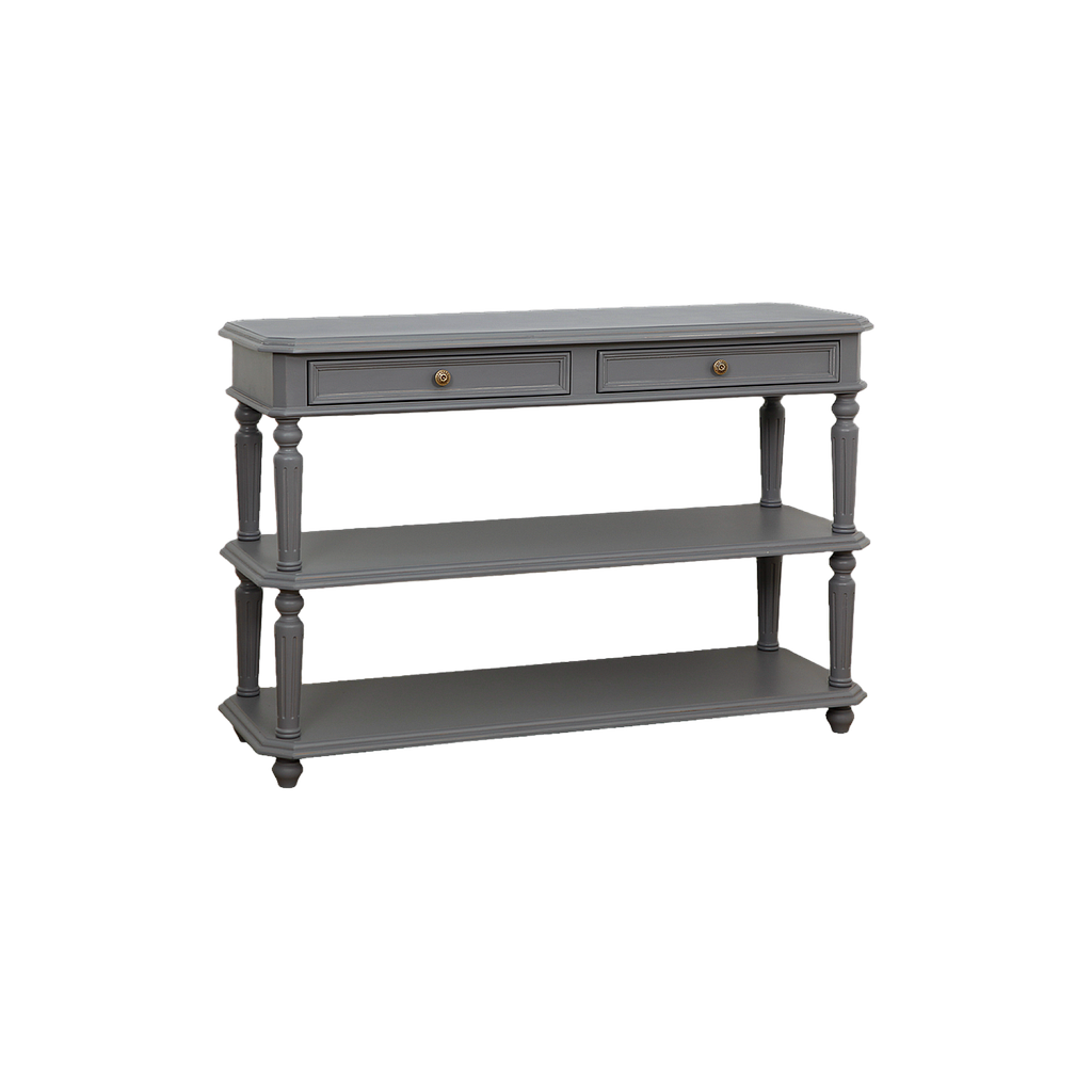 ANNE - Console table L120 - Brocante pearl grey
