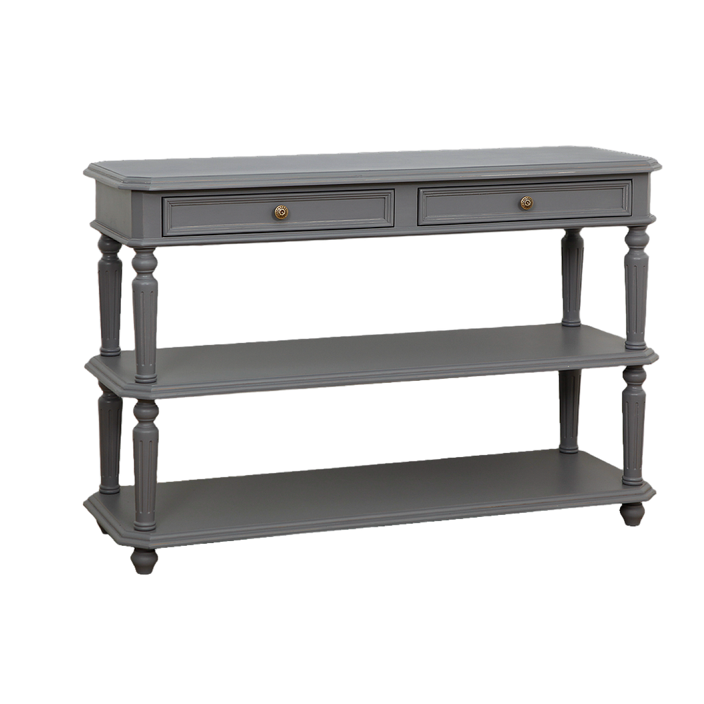 ANNE - Console table L120 - Brocante pearl grey