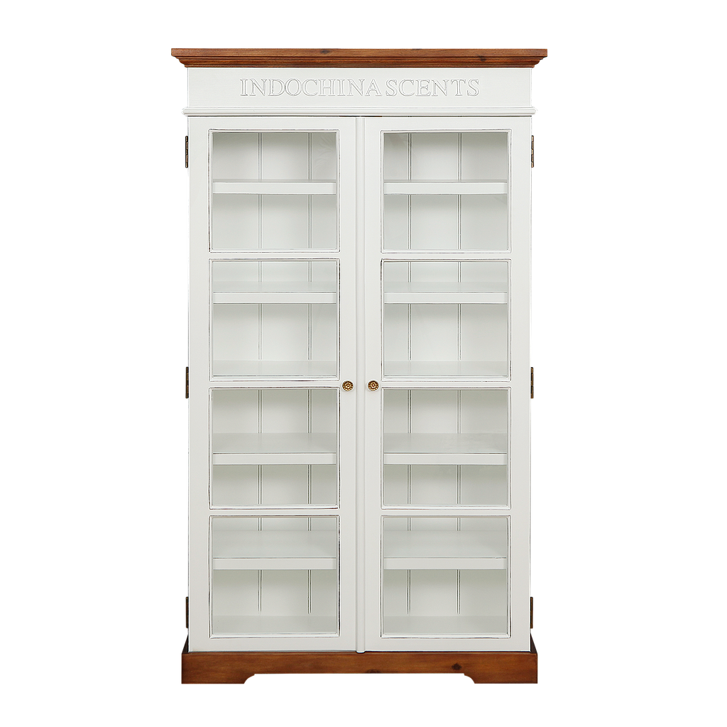SCENTS - Cabinet L90 x H157 - Brocante white and Washed antic