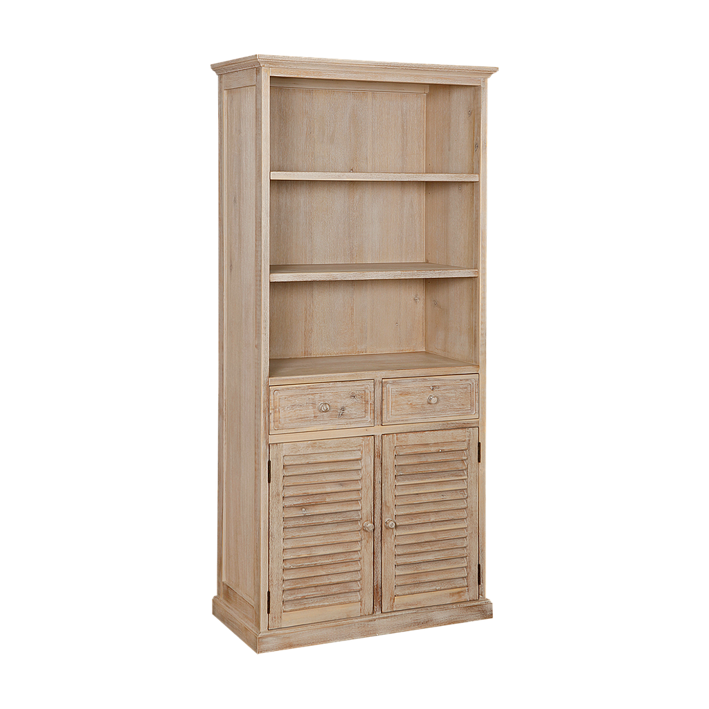 TRACY - Bathroom cabinet L83 x H180 - Whitened acacia