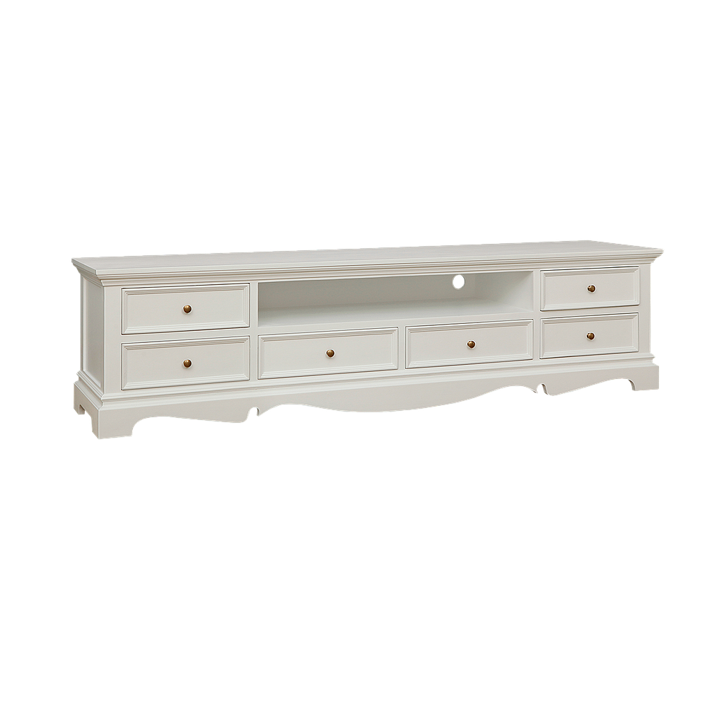 HELENA - TV stand L200 - Brushed white