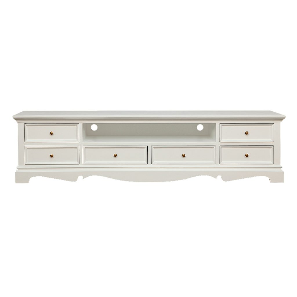 HELENA - TV stand L200 - Brushed white