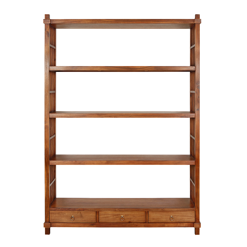 BRISTOL - Bookcase L140 x H200 - Washed antic