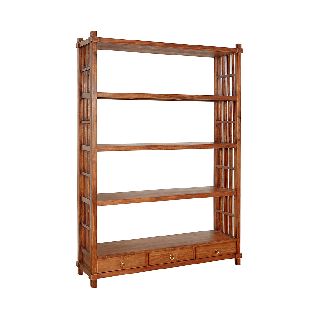 BRISTOL - Bookcase L140 x H200 - Washed antic