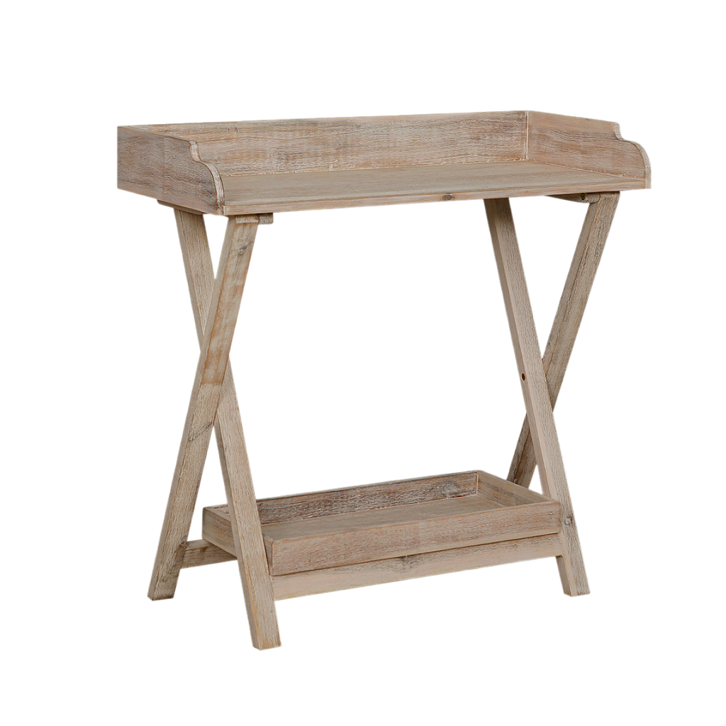 SAHARA - Folding Console table L90 - Whitened acacia