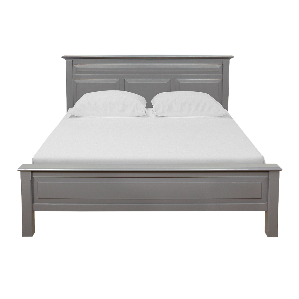 LENS - Queen size bed 160x200 - Pearl grey