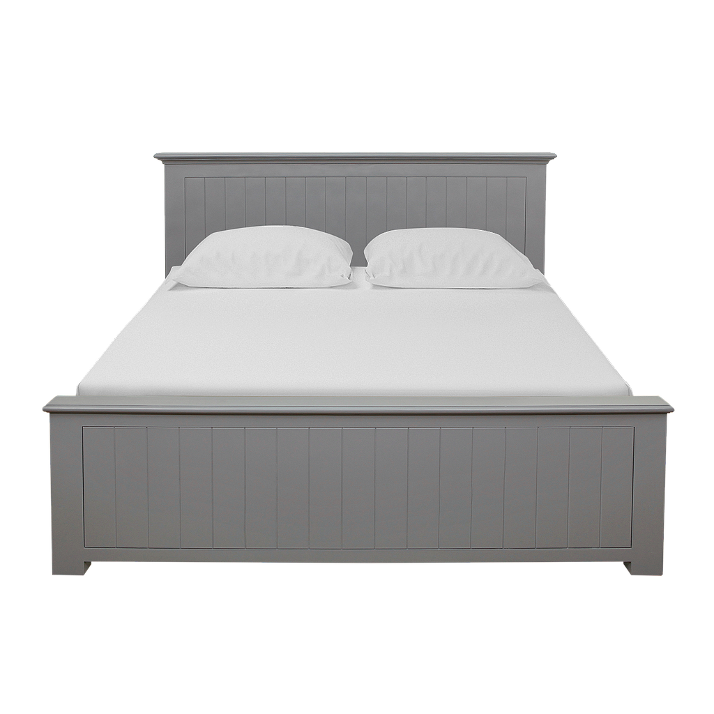 NEIL - Queen size bed 160x200 - Pearl grey