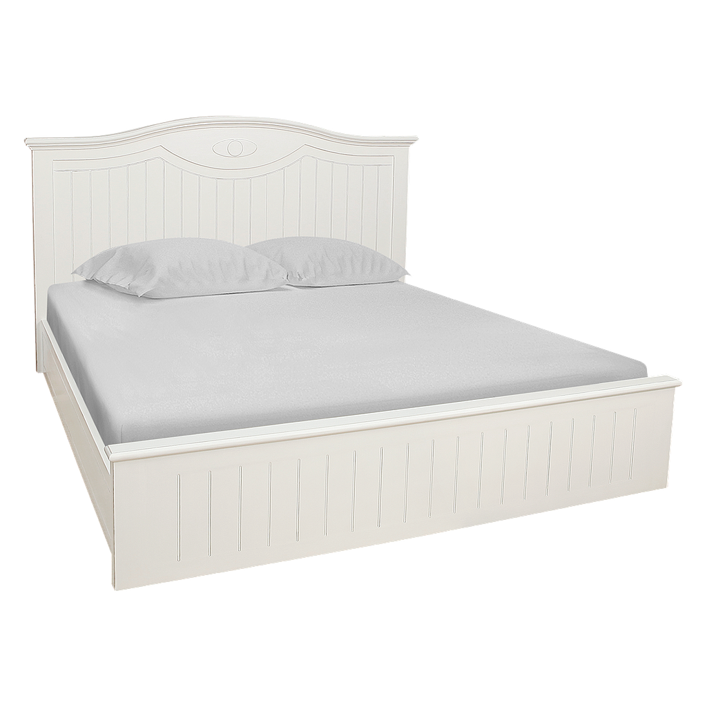 AGATA - King size bed 180x200 - Brocante white