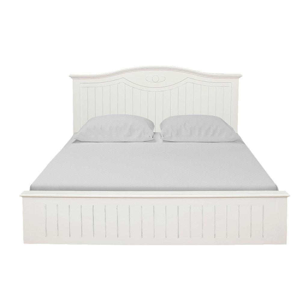 AGATA - King size bed 180x200 - Brocante white
