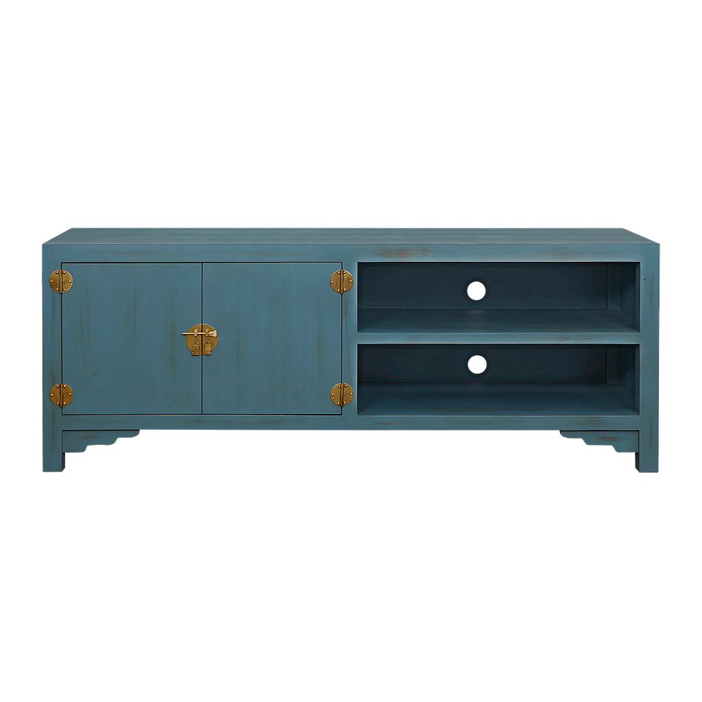 XIAN - TV stand L160 - Shabby stone blue