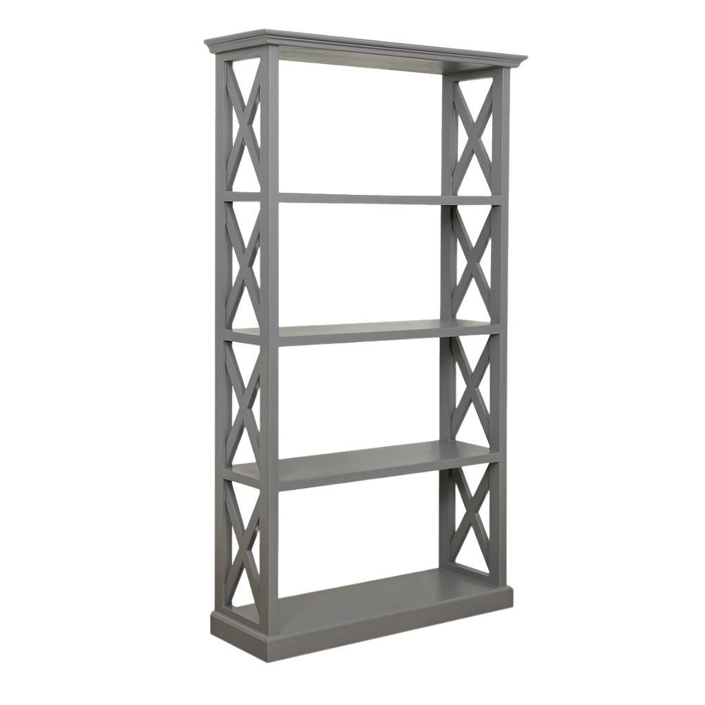 ISTRES - Bookcase L100 x 180 - Pearl grey