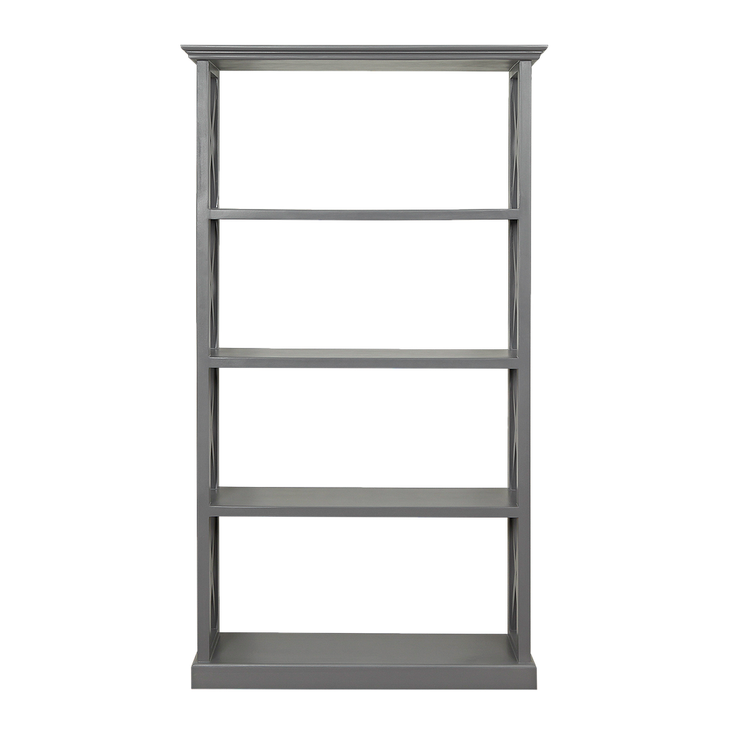 ISTRES - Bookcase L100 x 180 - Pearl grey