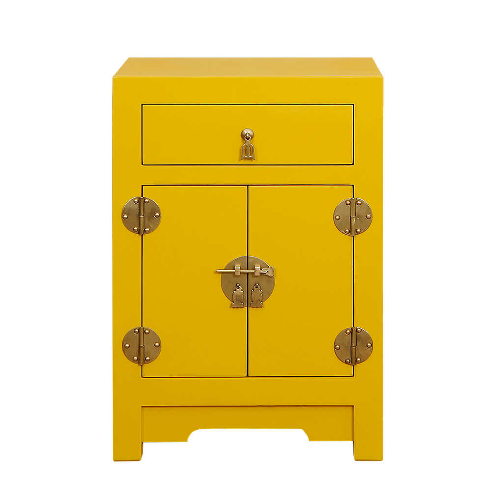 XIAN - Bedside table H62 - Pineapple yellow
