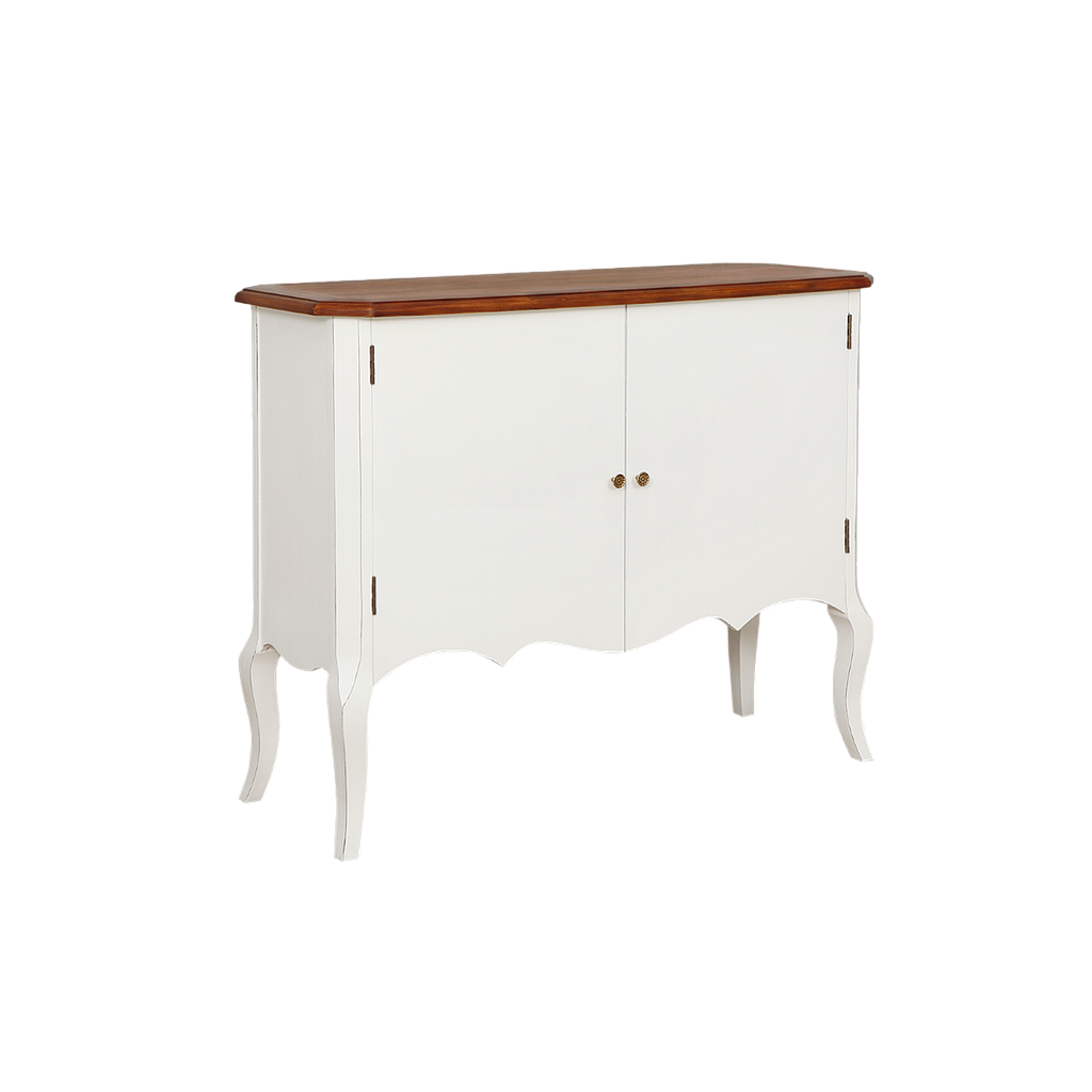 ELODIE - Sideboard L120 - Brocante white and Washed antic
