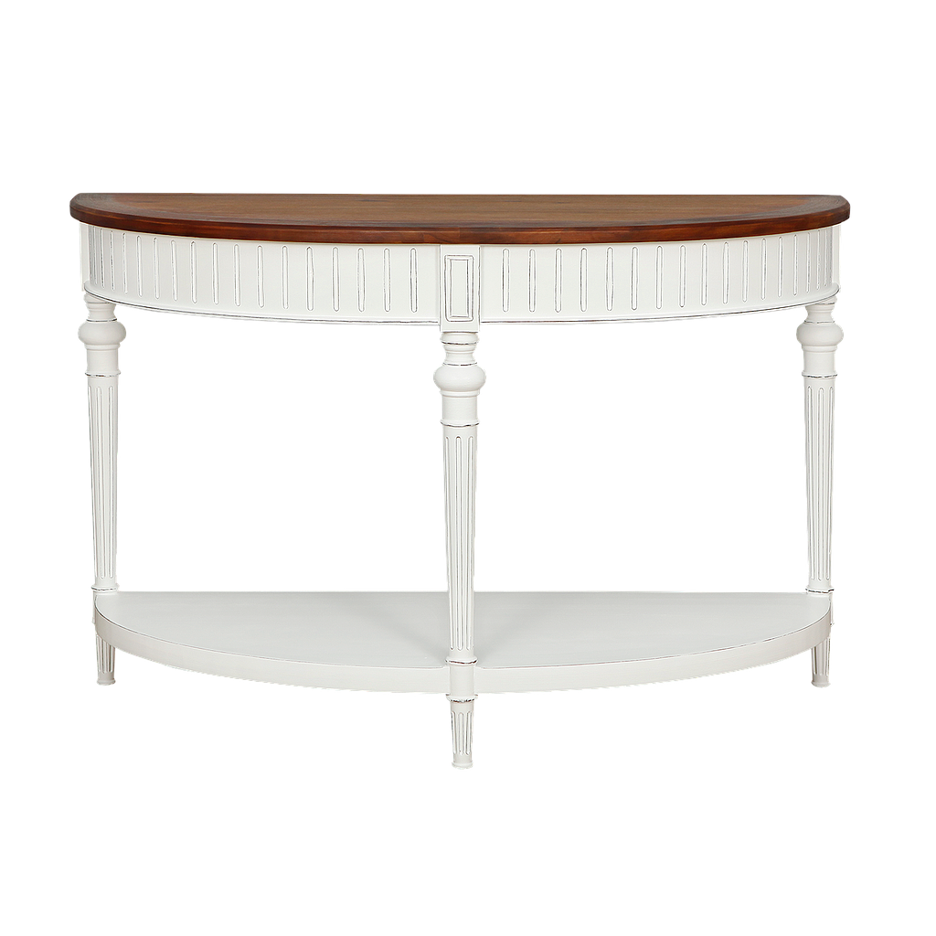 VAKO - Console table L120 - Brocante white and Washed antic