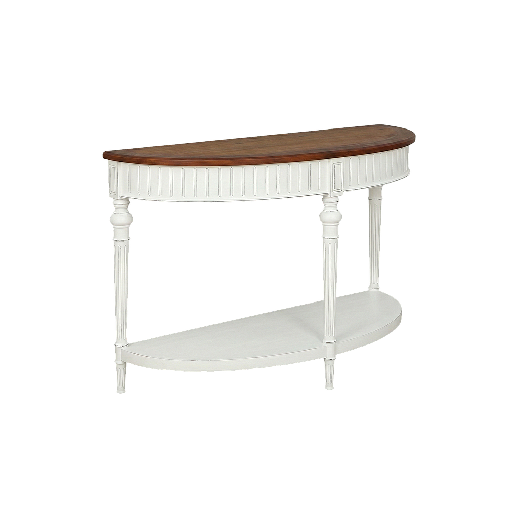 VAKO - Console table L120 - Brocante white and Washed antic